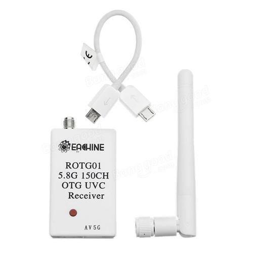 Eachine ROTG01 UVC OTG 5.8G 150CH FPV Receiver For Android (white) [1147692-w]